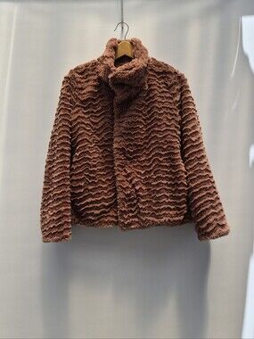 Patagonia Pelage Jacket Sm Brown Faux Fur Fleece Gorpcore Cabin Core Cozy Jacket